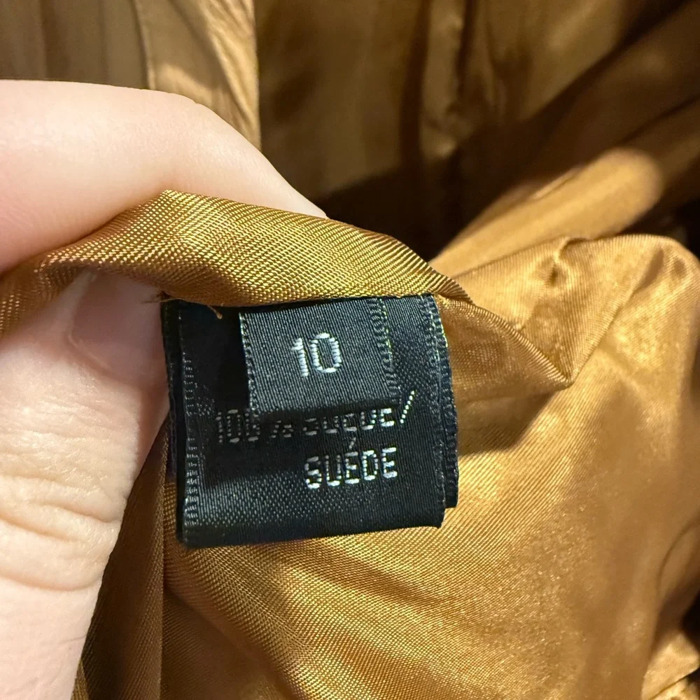 Lafayette 148 | Suede Open Leather Jacket - Picture 6 of 8